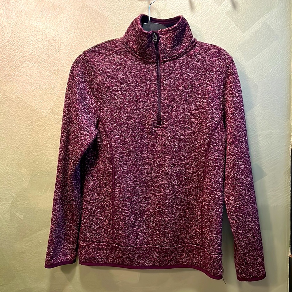 Eddie Bauer purple half zip fleece